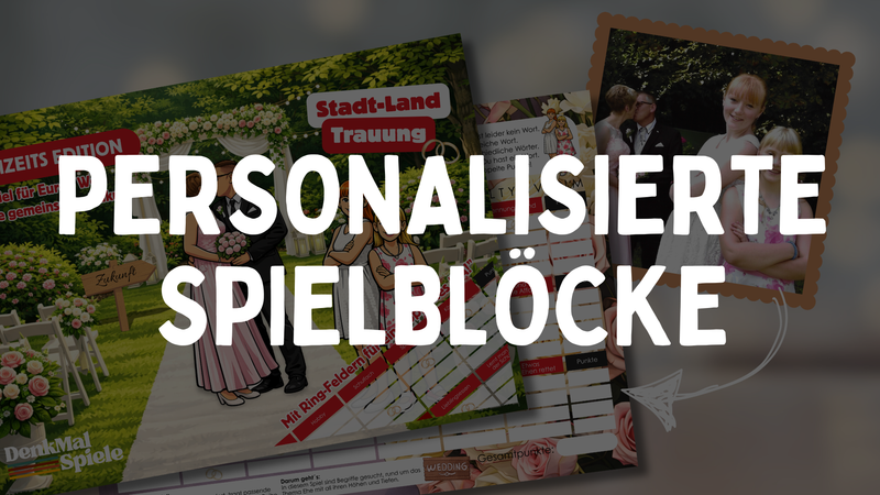 Stadt-Land-Fluss personalisiert | Spielblöcke als Geschenk