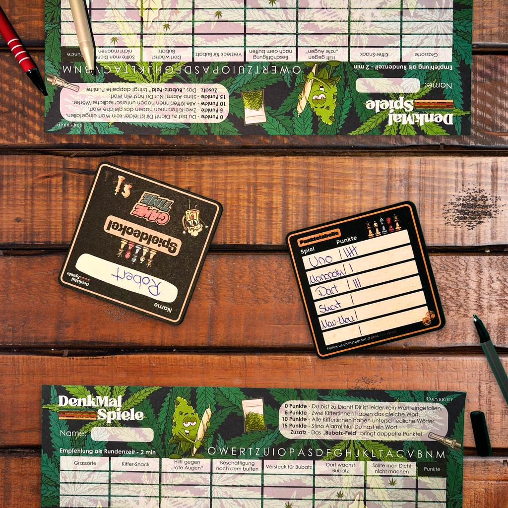 Spieldeckel Set | 50 Stück | Untersetzter | Gaming Zubehör