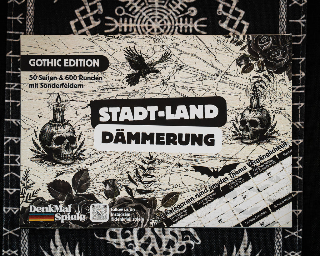 Stadt-Land-Fluss Gothic Edition | 50 Blatt - Spielblock | Cooming Soon...