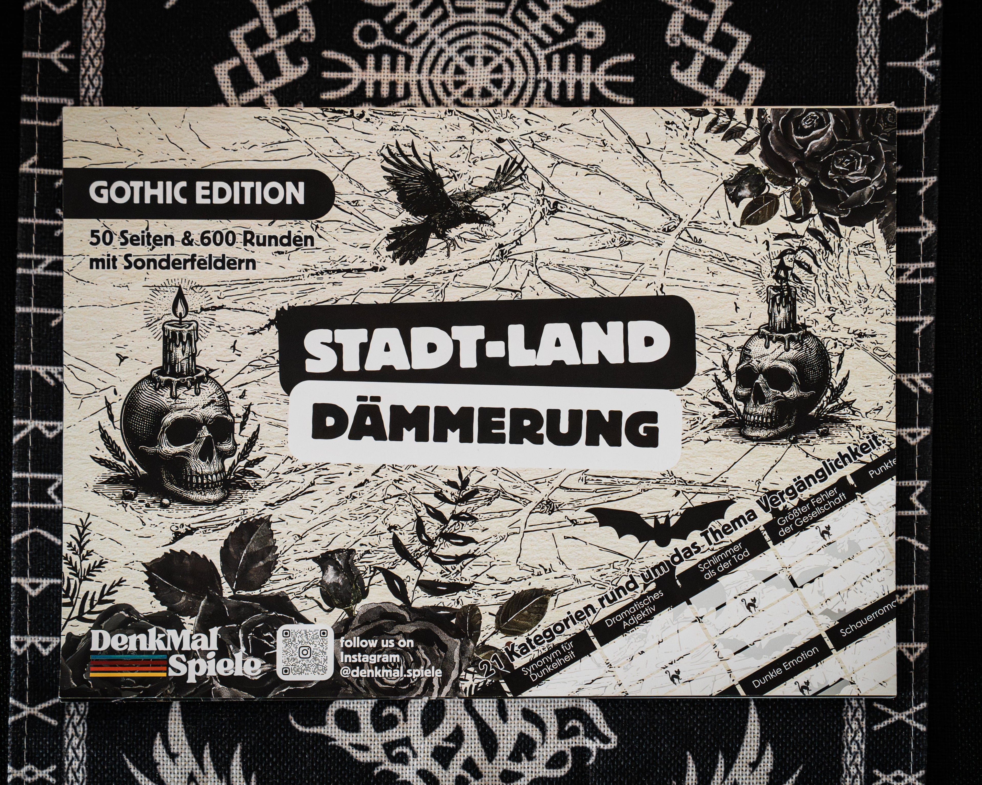 Stadt-Land-Fluss Gothic Edition | 50 Blatt - Spielblock | Cooming Soon...