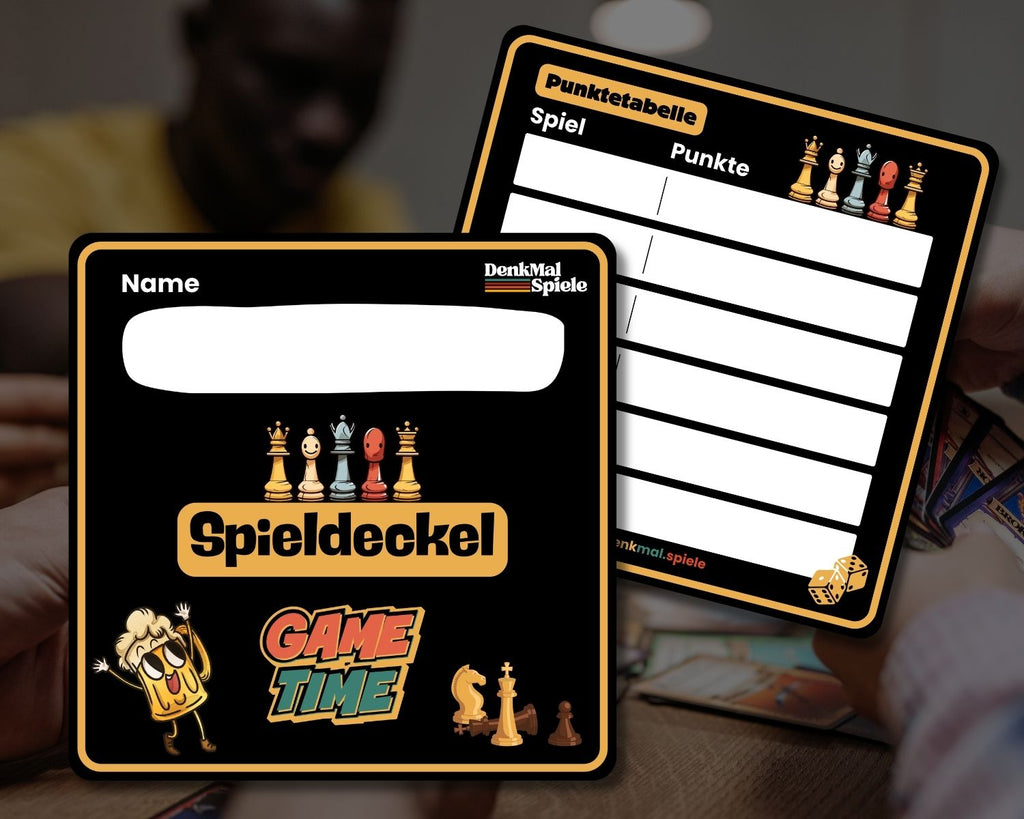 Spieldeckel Set | 50 Stück | Untersetzter | Gaming Zubehör