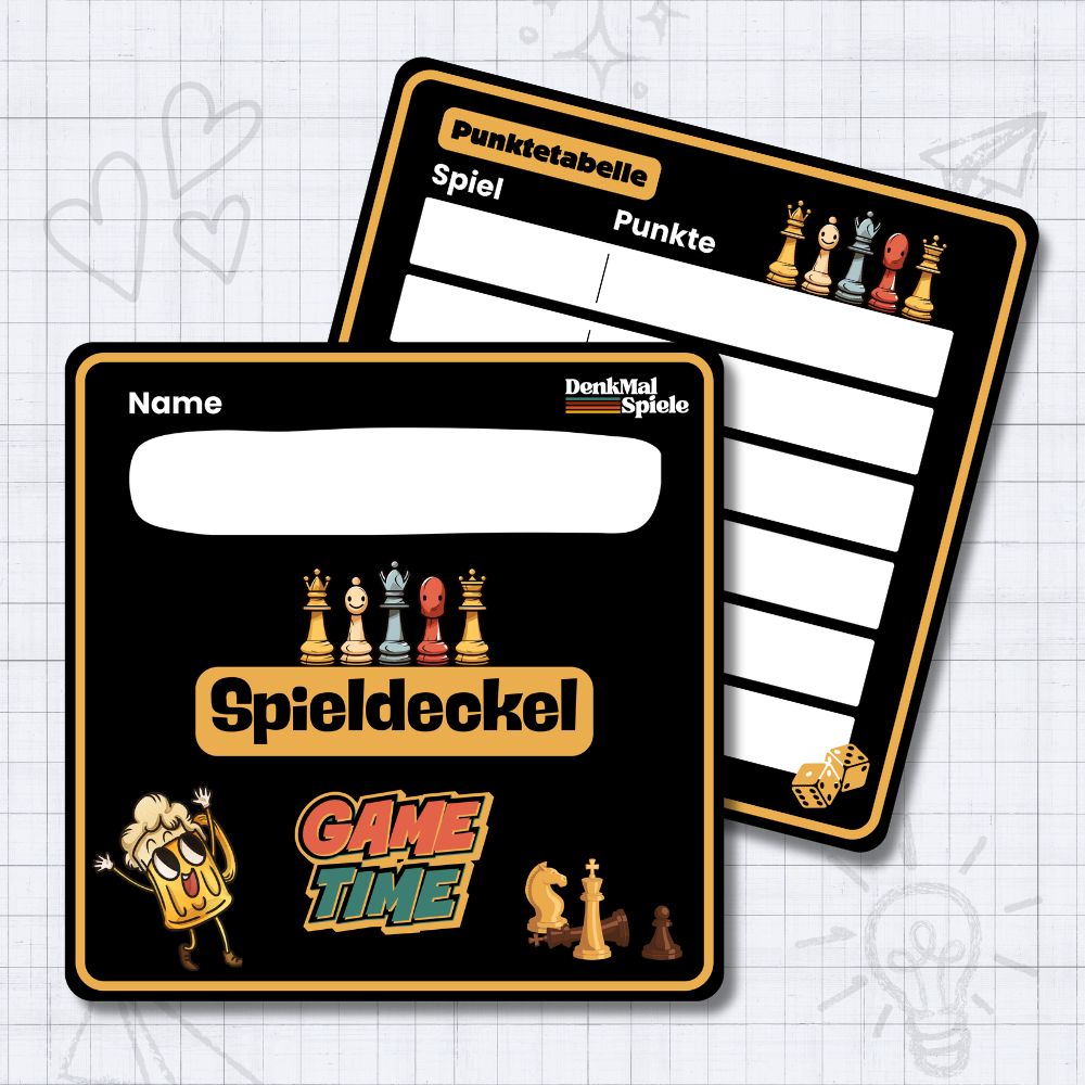 Untersetzter Wasserdicht als Spieldeckel