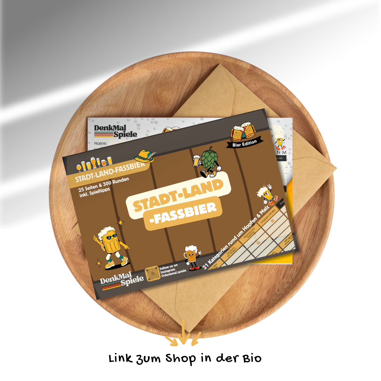 Stadt-Land-Fassbier Spielblock | Stadt-Land-Fluss Bier-Edition