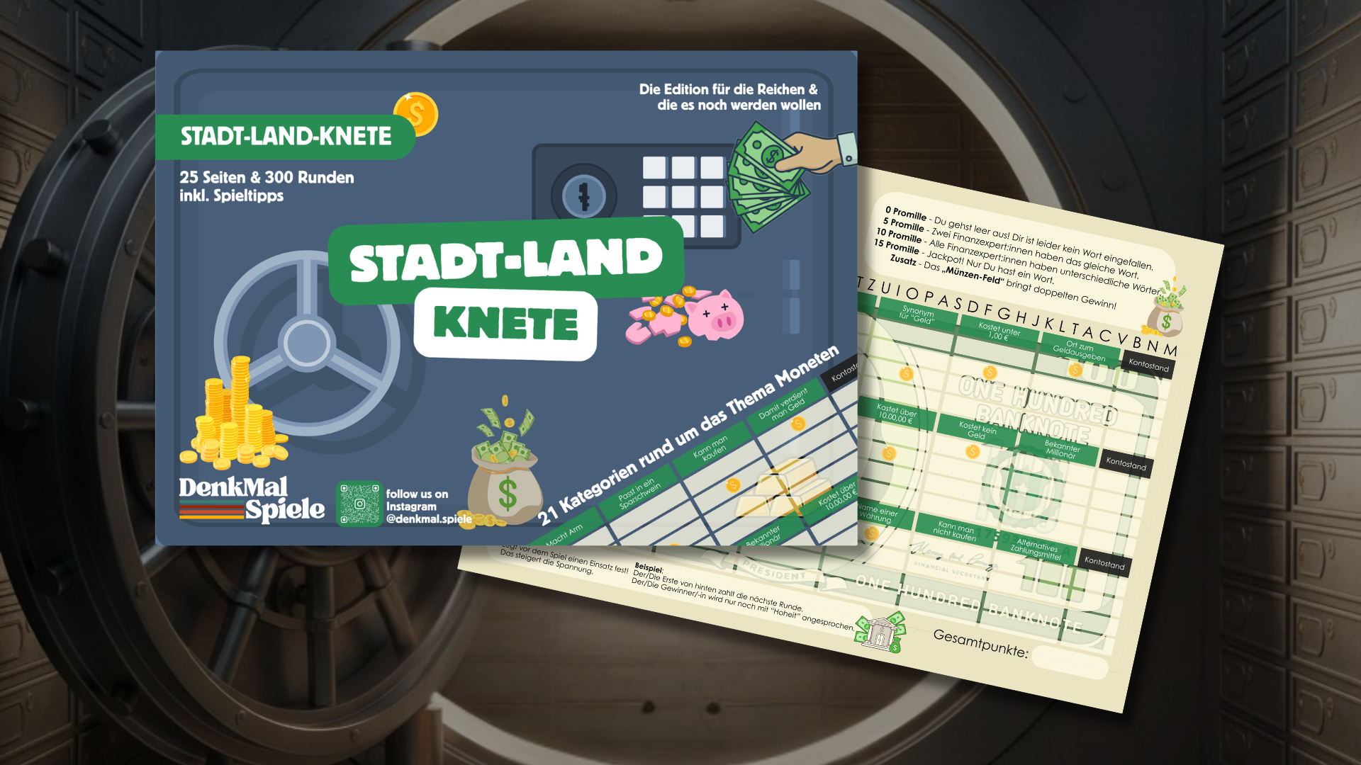 Stadt-Land-Geld Spielblock | Stadt-Land-Fluss