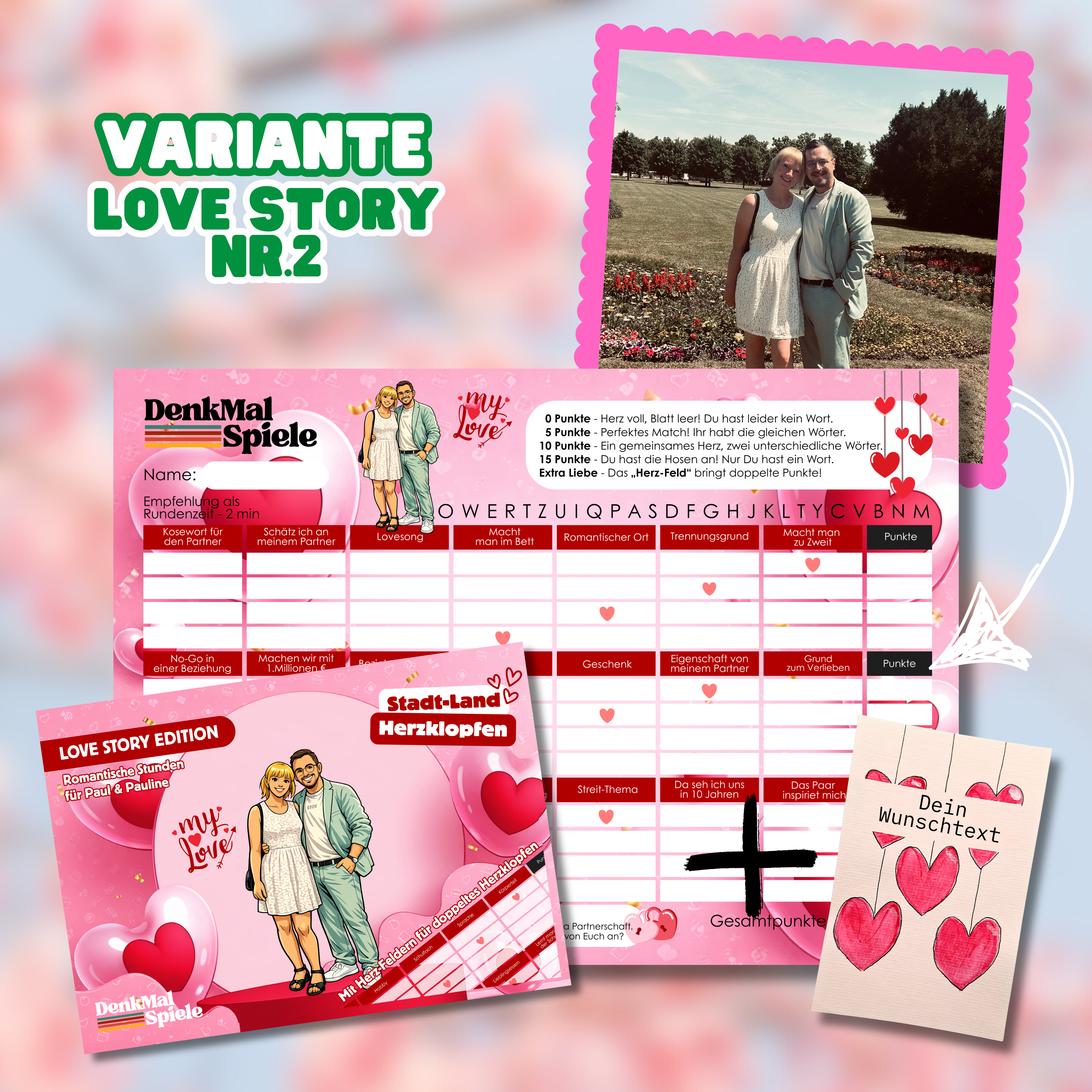 Stadt-Land-Fluss | Personalisierte Editionen | Spielblock mit 50 Seiten