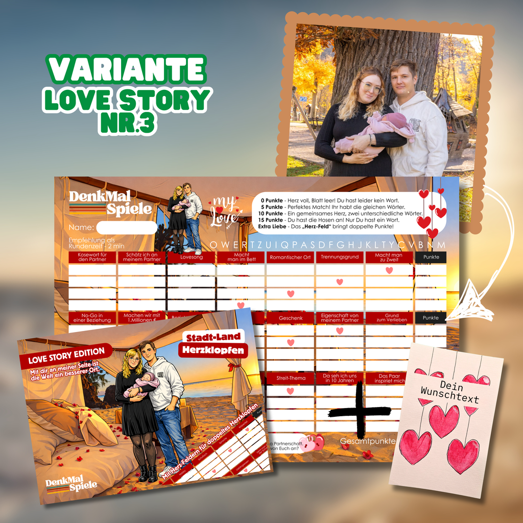 Stadt-Land-Fluss | Personalisierte Editionen | Spielblock mit 50 Seiten