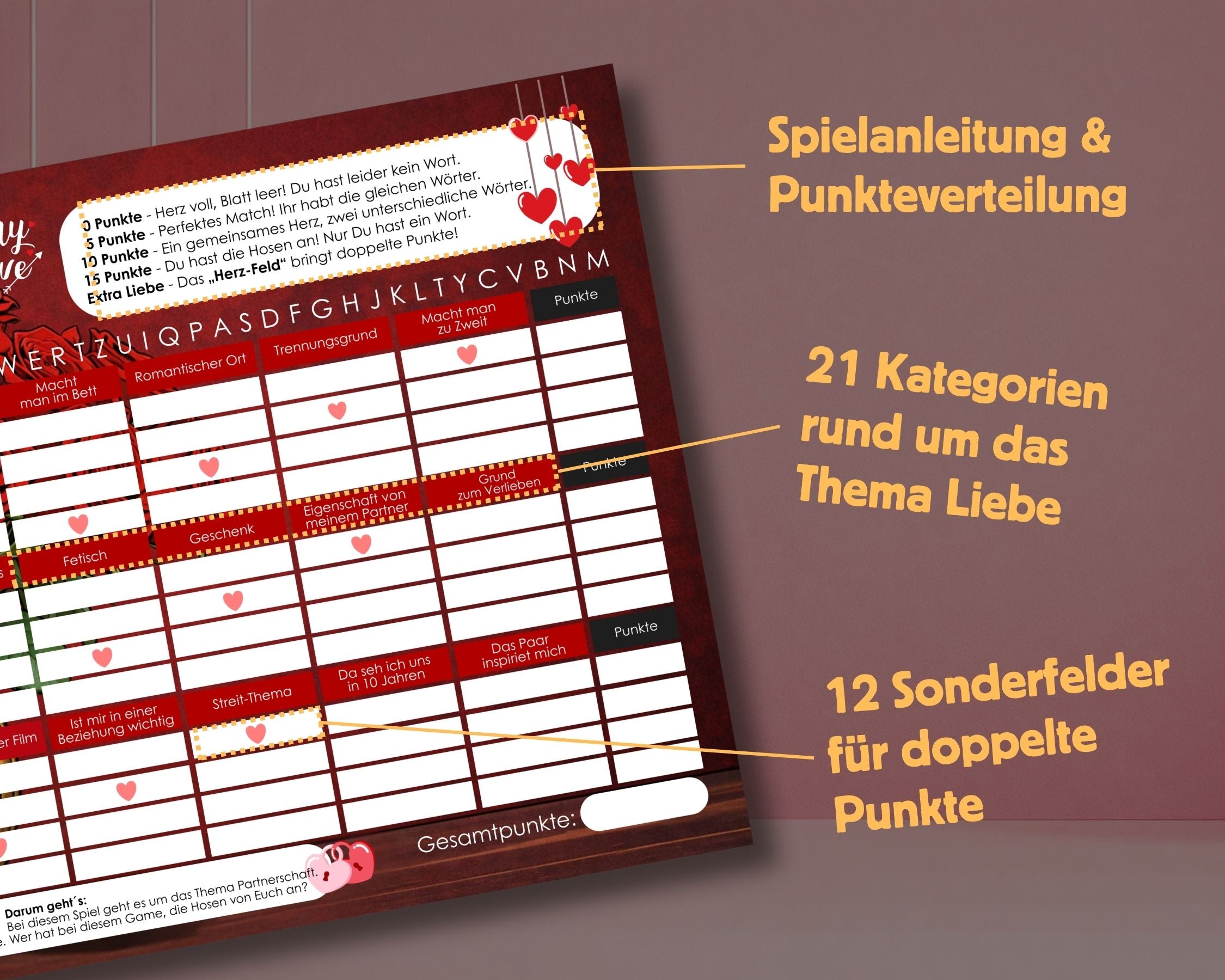 Stadt-Land-Fluss | Personalisierte Editionen | Spielblock mit 50 Seiten